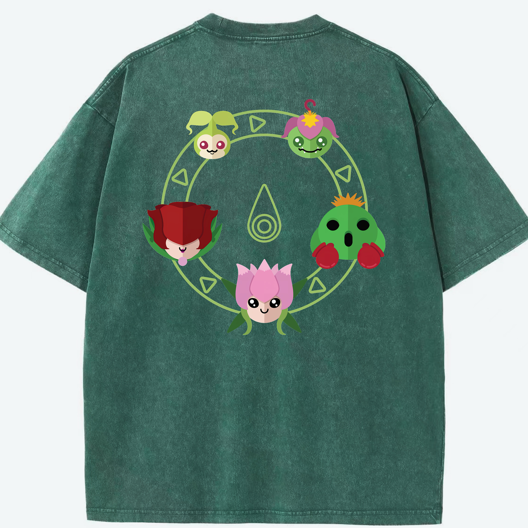 （画像用） Digimon デジタルモンスター/デジモン 綿100% ヴィンテージ風 半袖Tシャツ（背面プリント）